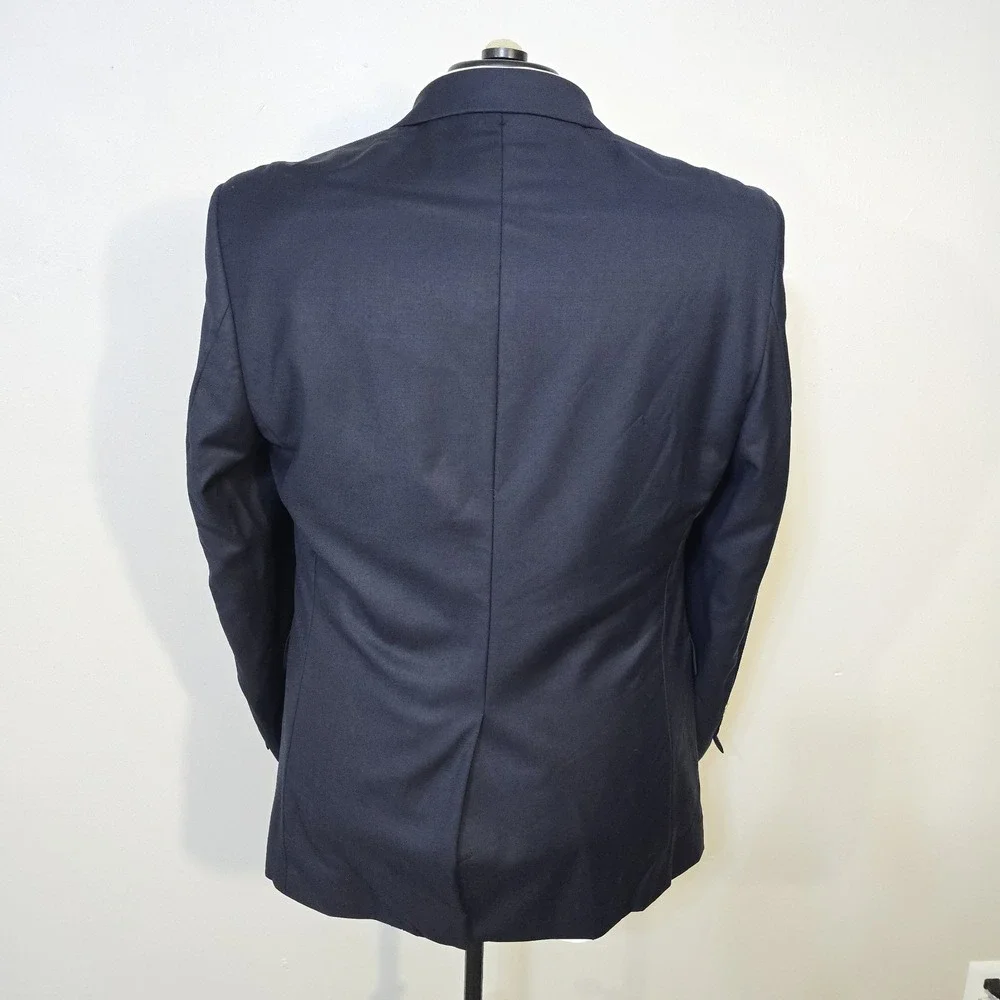 Lauren Ralph Lauren Blazer Men‎ 42R Navy Blue Gold Buttons 100% Wool Woolmark